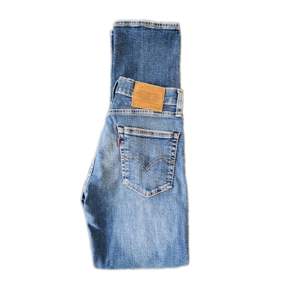 Levi’s 511 Jeans Mens 30x34 Blue Premium Big E Slim Straight Fit Stretch